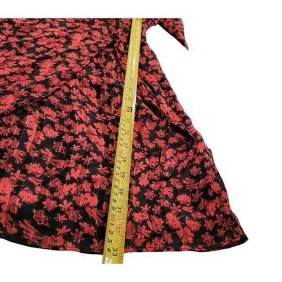 New LUSH Floral Print Long Sleeve V Neck Mini Dress - Picture 8 of 9